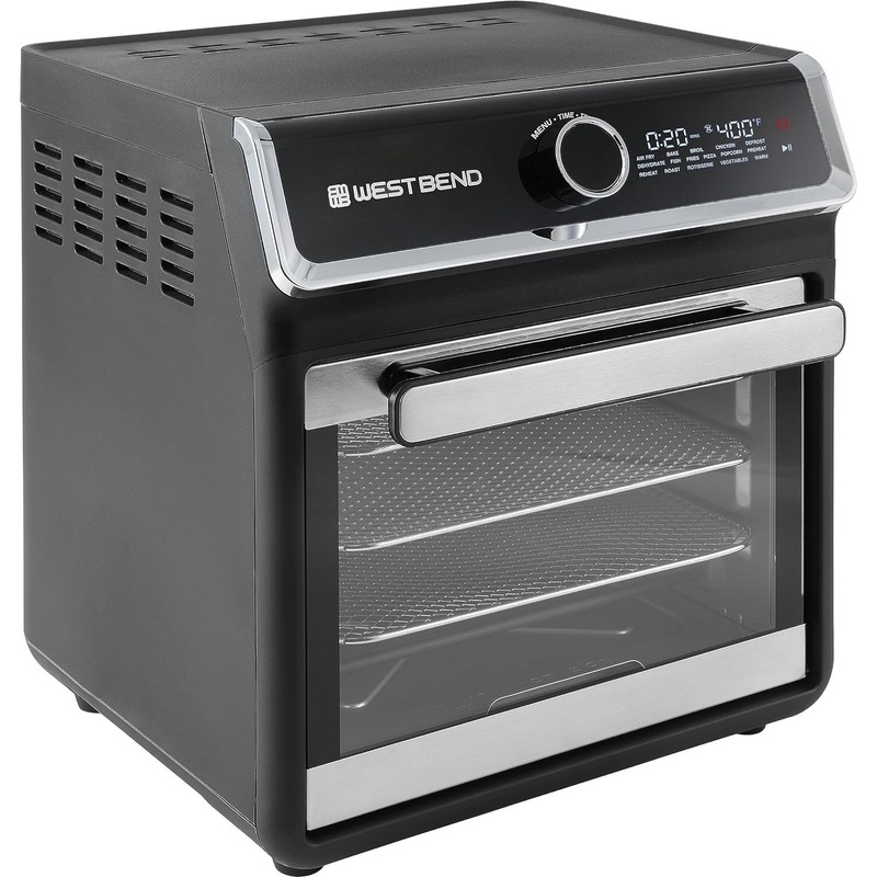 West Bend - 15 QT Black Air Fryer Oven with 16 Presets - AFWB15BK13