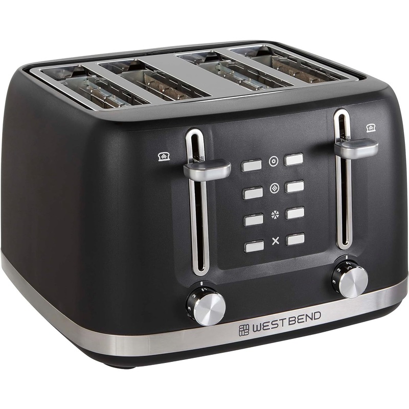 West Bend - 4-Slice Black Toaster - TTWB4SBK13
