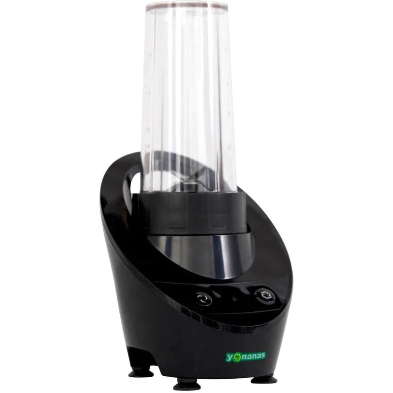 Yonanas - 300 Watts Black Personal Blender with 13.5-Ounce Portable Cup and Drinking Lid for Shakes and Smoothies - YOPB300BK