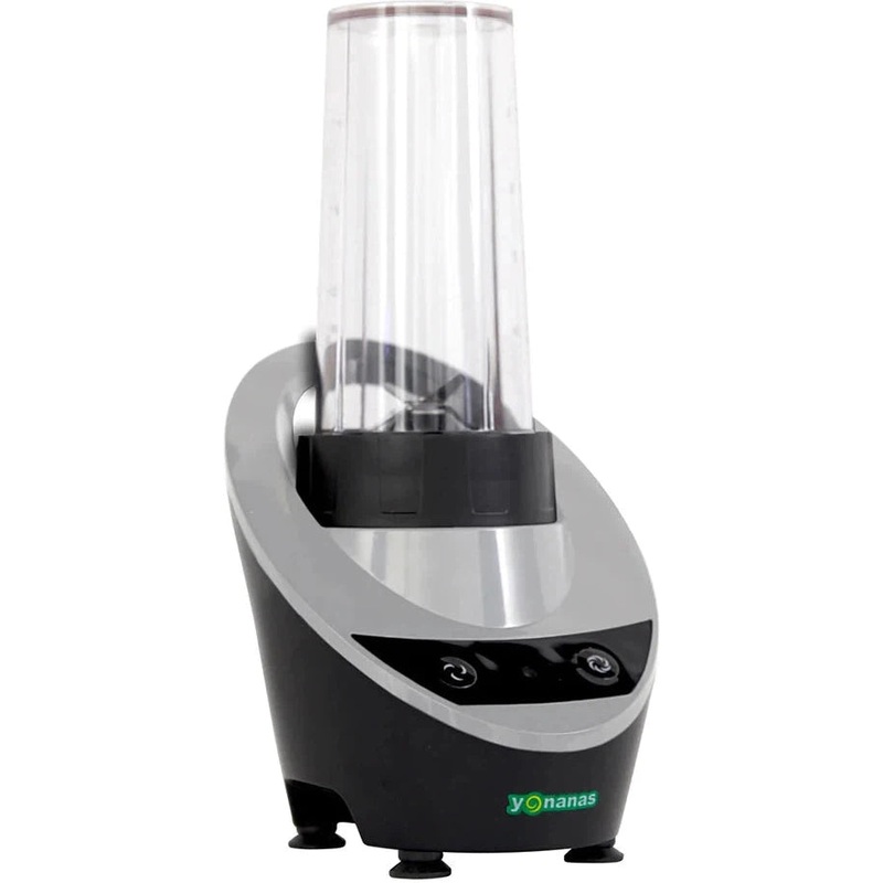 Yonanas - 300 Watts Grey Personal Blender with 13.5-Ounce Portable Cup and Drinking Lid for Shakes and Smoothies - YOPB300GY