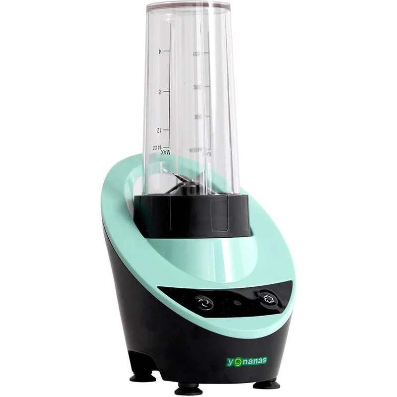 Yonanas - 300 Watts Mint Personal Blender with 13.5-Ounce Portable Cup and Drinking Lid for Shakes and Smoothies - YOPB300MN