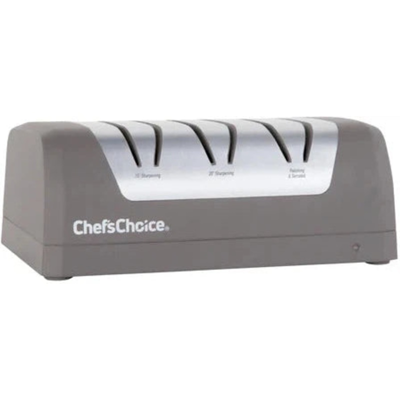 Chef's Choice - Grey Rechargeable Three-Stage 20 Dizor AngleSelect DC 1520 Electric Knife Sharpener, Gift Box - SHC52BGY11