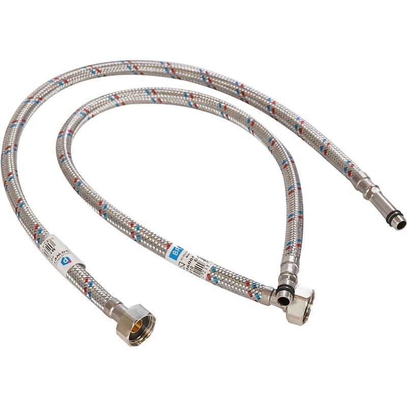 Everpure - 60" Stainless Steel Braided Hose with Reinforced Thermoplastic Core With 3/8 x 3/8 C Connector - Hose-Braid 5'