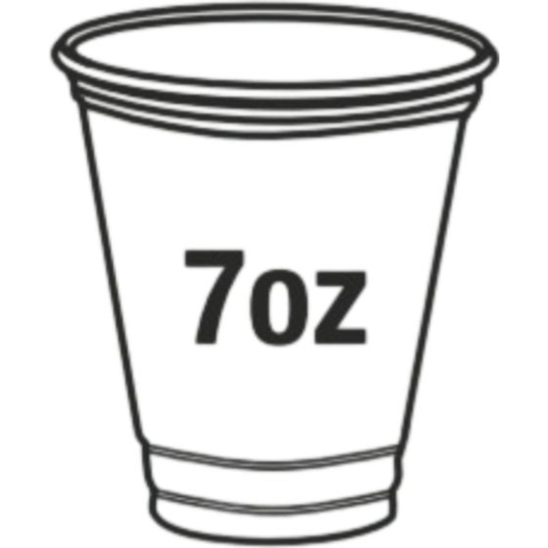 RiteWare - 7 Oz Clear 7 Series PET Cups, Pack of 1000 - PEC0707