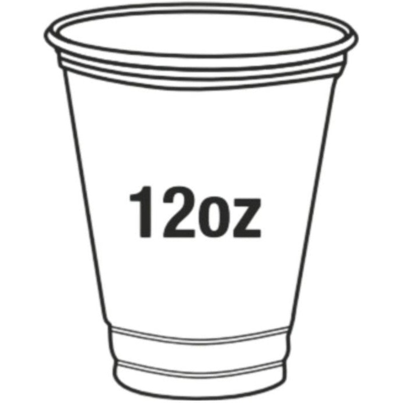 12oz Clear PET Cups, 1000/Cs - PEC1212