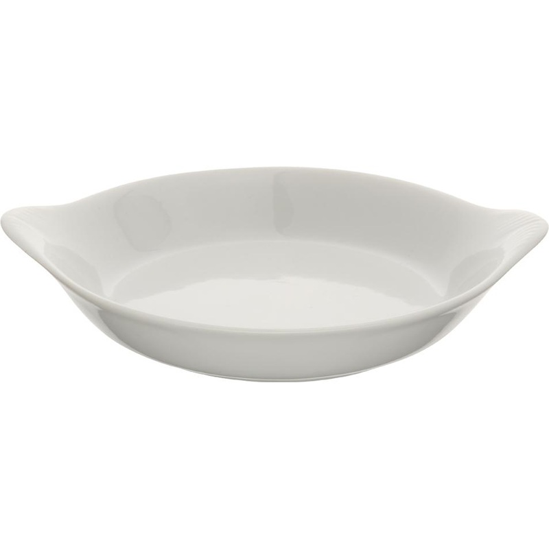 Browne - 10 Oz White Round Au Gratin Dish - 564010W