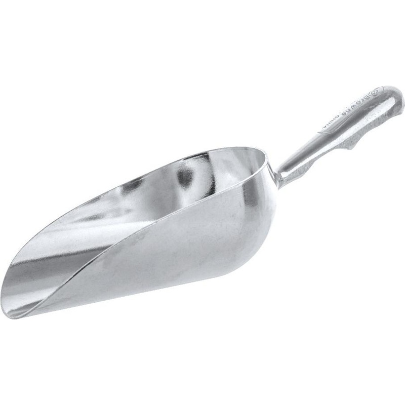 Browne - 12 Oz Aluminum Round Bottom Scoop - 575401