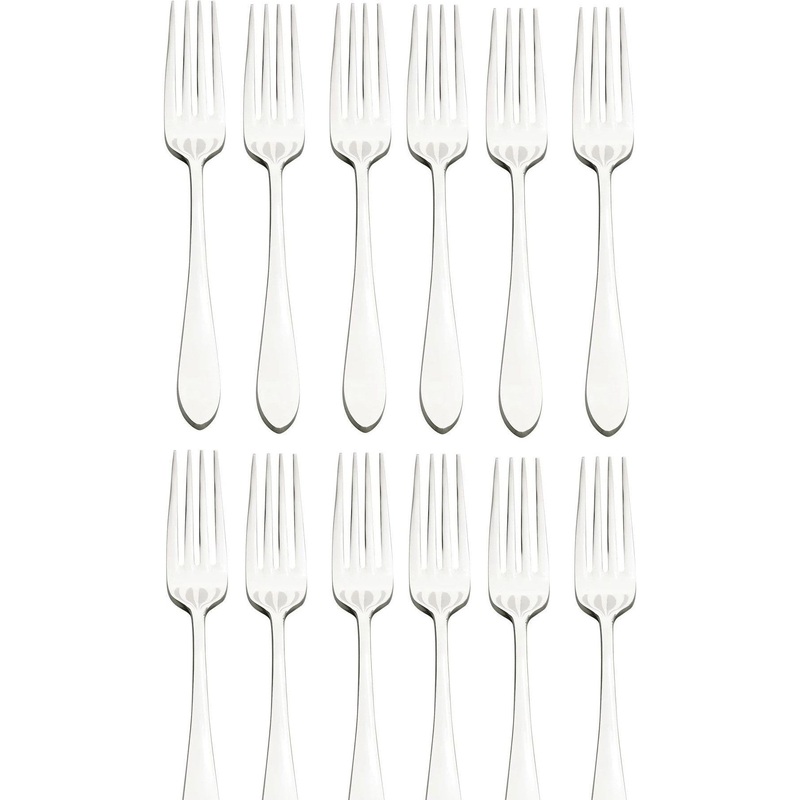 Browne - ECLIPSE 8.3" 12 PC Stainless Steel European Fork, Pack of 12 - 502105