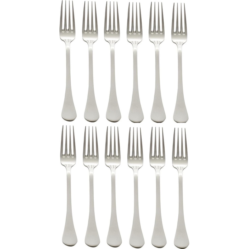 Browne - LUNA 7" Stainless Steel Dinner Fork (12 Count), Pack of 12 - 503203
