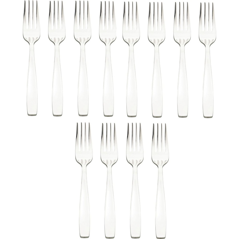 Browne - MODENA 8.1" Stainless Steel European Fork, Pack of 12 - 503005