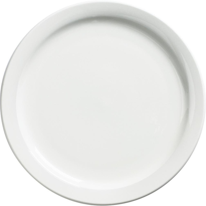 Browne - PALM 10.4" White Dinner Plate, Pack of 24 - 563966