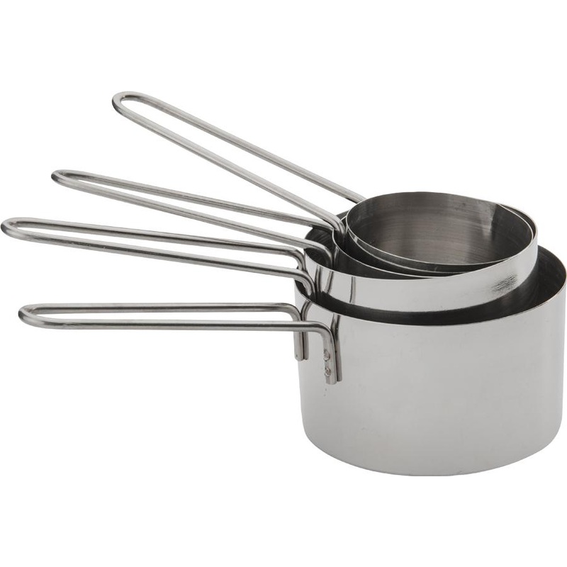 Browne - Stainless Steel Measuring Cup Set with Wire Handles - 746106