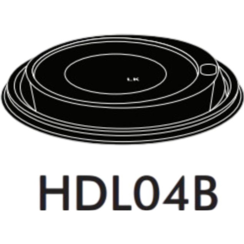 RiteWare - Black Dome Lid For 4 Oz Cup, Pack of 1000 - HDL04B