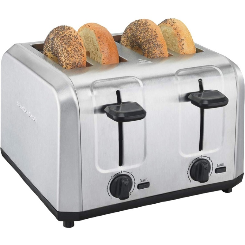 Hamilton Beach - 4 Slice Brushed Stainless Steel Toaster - 24910G