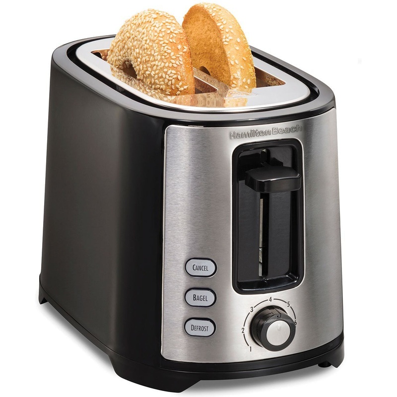 Hamilton Beach - Extra Wide Slot 2 Slice Bagel Toaster - 22633G
