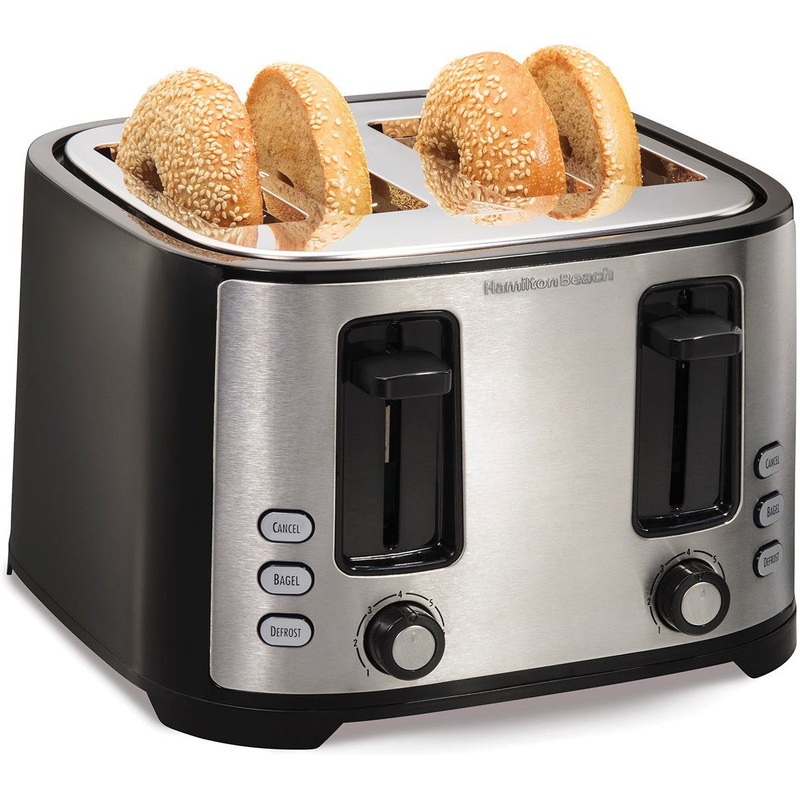 Hamilton Beach - Extra Wide Slot 4 Slice Toaster - 24633G