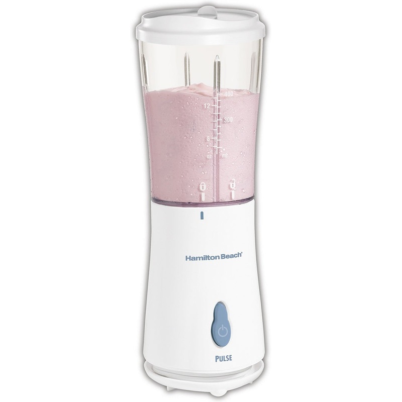 Hamilton Beach - Single Serve White Blender with Travel Lid - 51101BG