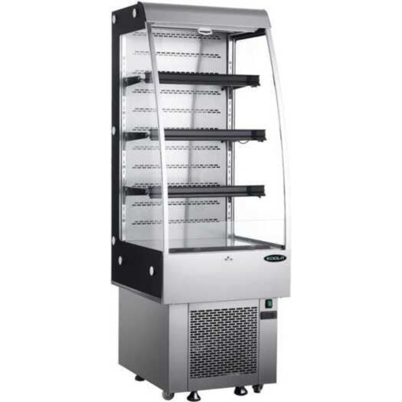 Kool-It - 24" Open Air Refrigerated Grab and Go Display Case - KOM-24SS (Pre-Order Now, ETA 9-10 Weeks)