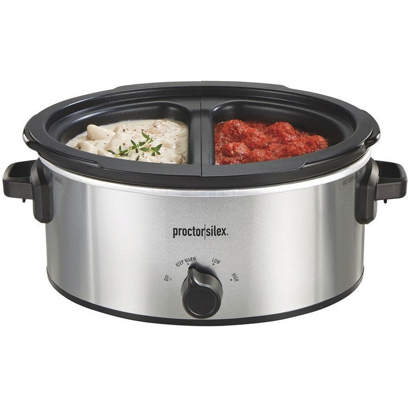 Proctor Silex Commercial - 6 QT Double Dish Slow Cooker - 33563