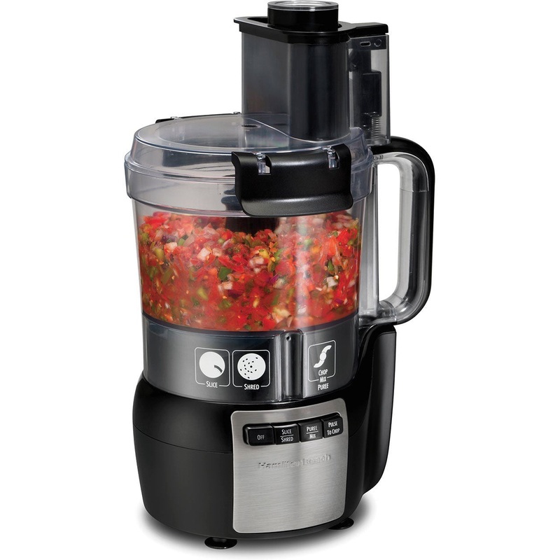 Hamilton Beach - 10 Cup Stack & Snap Food Processor with Big Mouth - 70721C