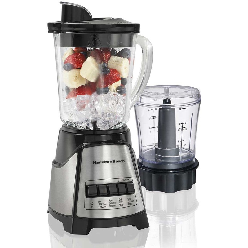 Hamilton Beach - 12 Function Blender & Chopper with 40 Oz Glass Jar - 58149JC