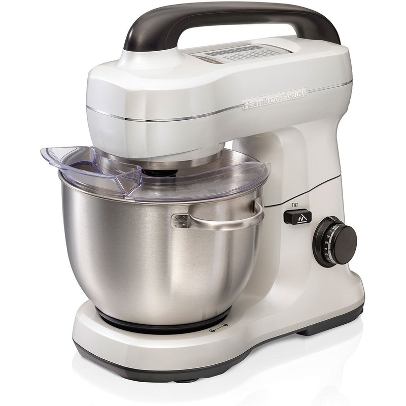 Hamilton Beach - 4 QT Pearly White 7 Speed Stand Mixer - 63398