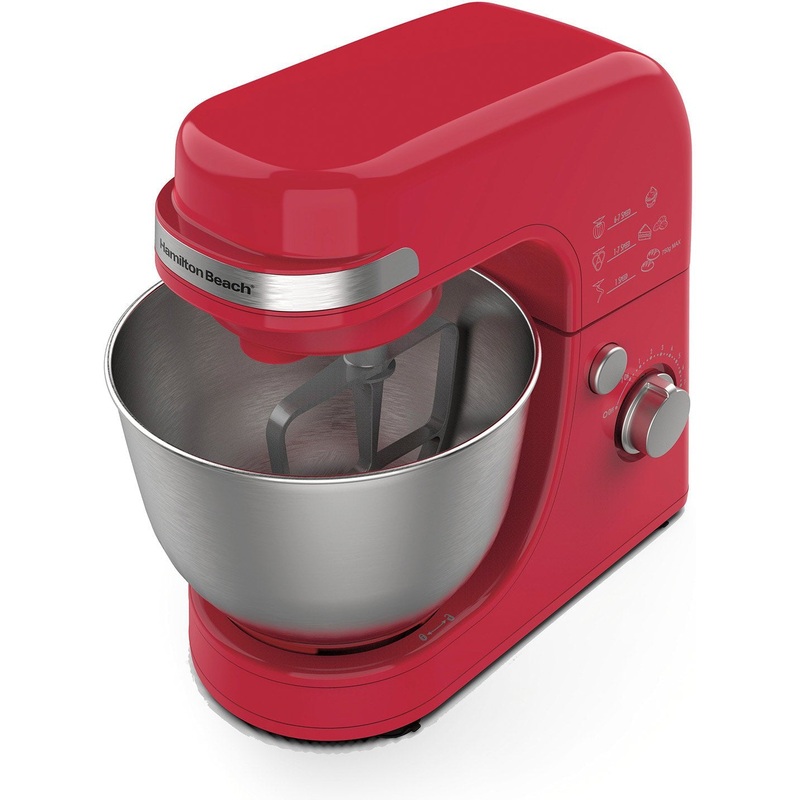 Hamilton Beach - 4 QT Red 7 Speed Stand Mixer - 63389G