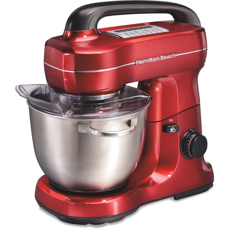Hamilton Beach - 4 QT Red 7 Speed Stand Mixer - 63395G