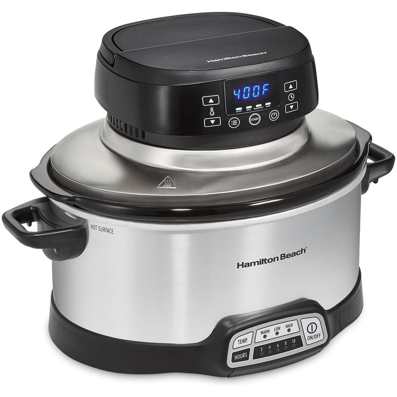 Hamilton Beach - 6 QT 2-in-1 Air Fry Slow Cooker - 33061