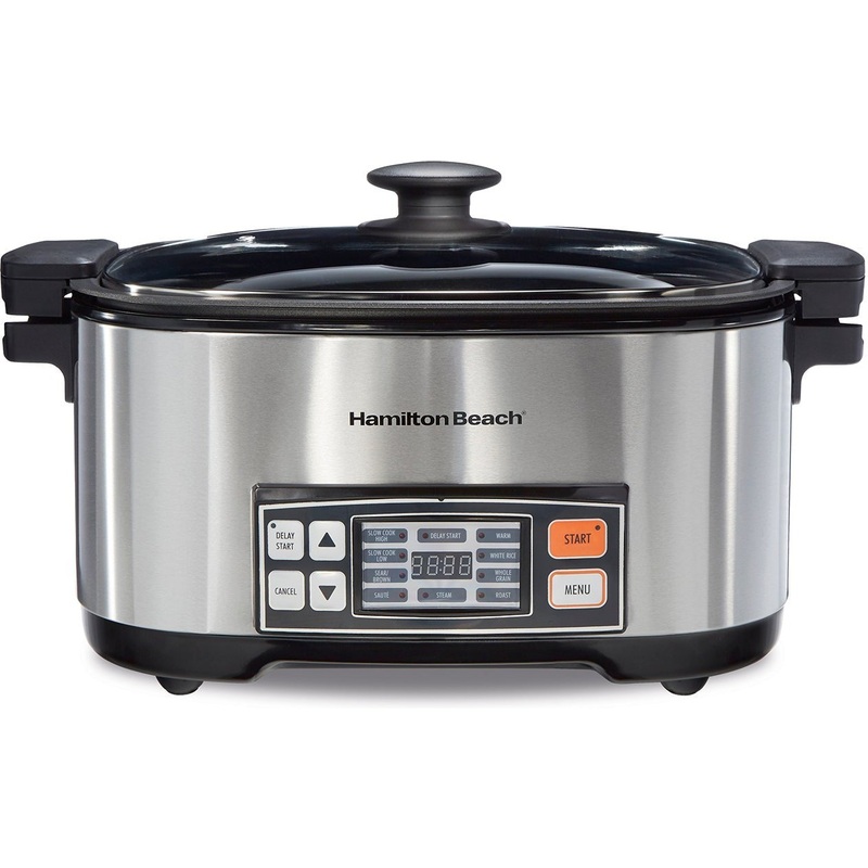 Hamilton Beach - 6 QT 9-in-1 Multi-Cooker/Rice Cooker - 33065