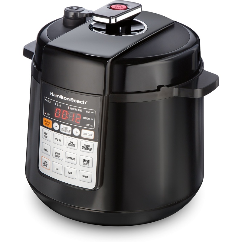 Hamilton Beach - 6 QT Multi Function Pressure Cooker Black - 34501C