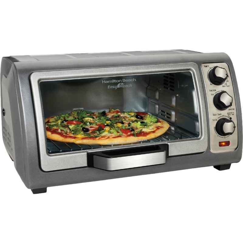 Hamilton Beach - Easy Reach Toaster Oven with Roll Top Door - 31126D