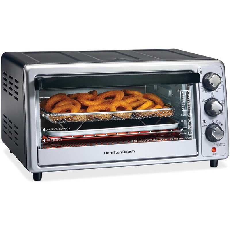 Hamilton Beach - Sure Crisp Air Fryer 6 Slice Toaster Oven - 31416JC