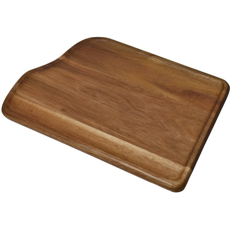 On The Table - 12.5" x 9" Brown Acacia Wood Serving Boards With Shallow Trough - 134