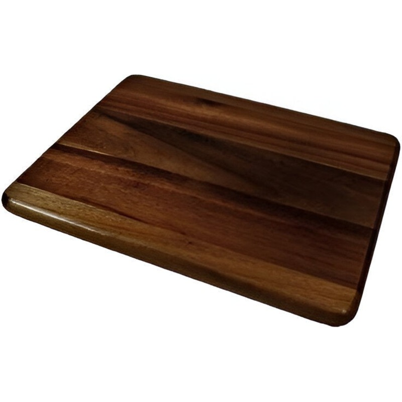 On The Table - 13.5" x 10.5" Brown Acacia Dark Wood Serving Board - 121DK