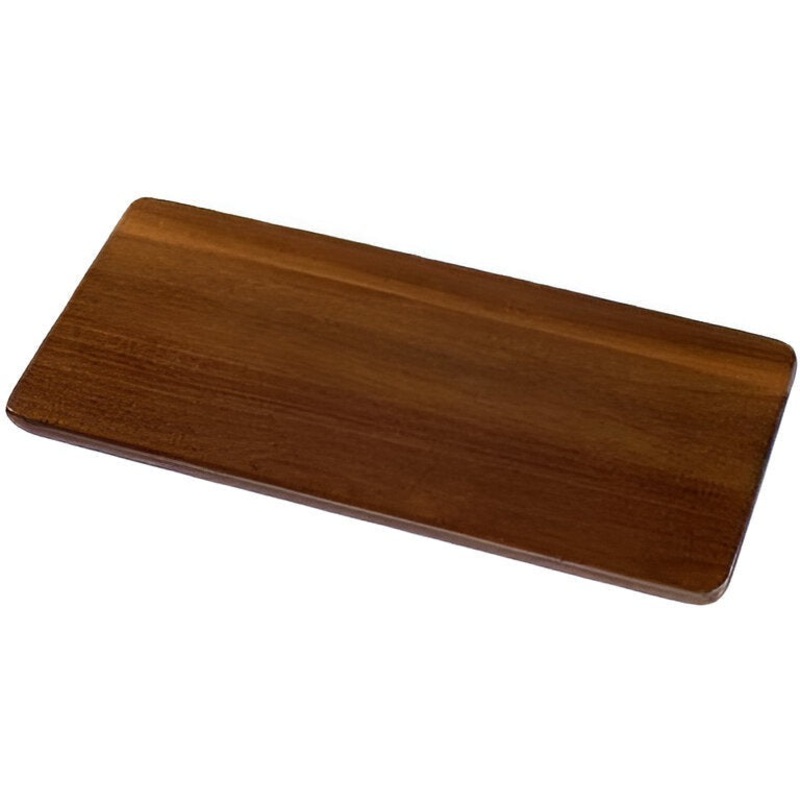 On The Table - 16" x 7.5" Brown Acacia Dark Wood Paddle Board - 120DK