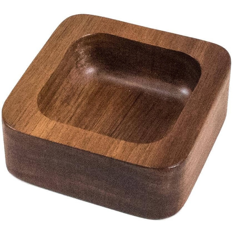 On The Table - 3.5" Brown Acacia Wood Small Snacks Bar Bowl - 1001