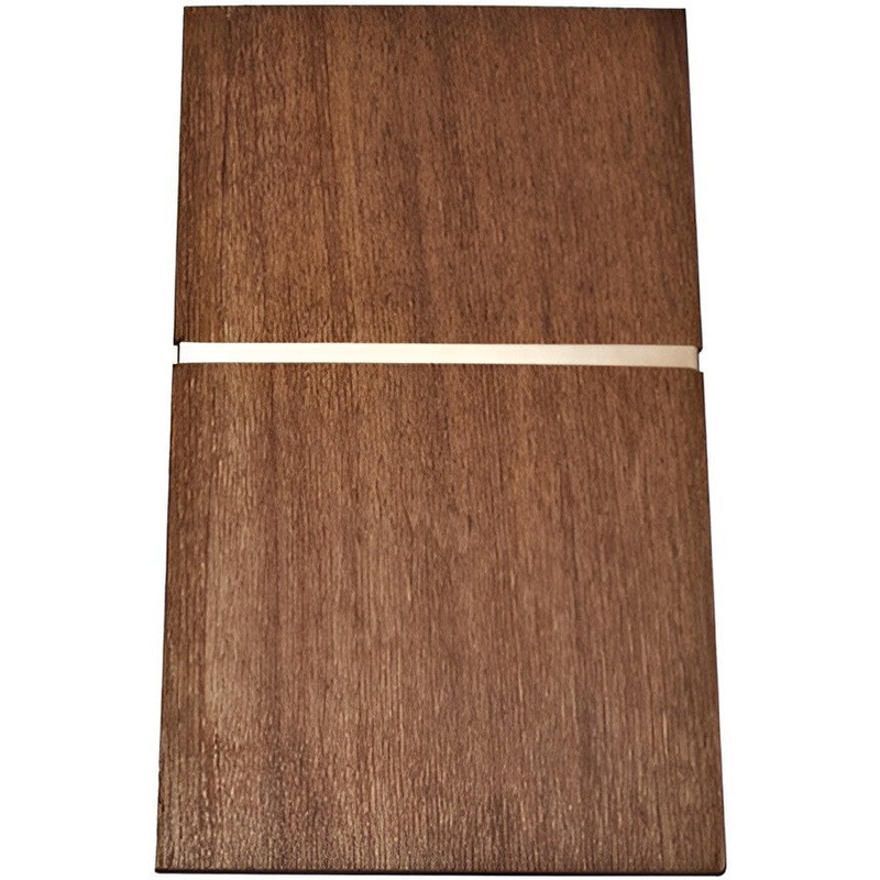 On The Table - 7" x 4" Mahogany Acacia Wood Check Presenter - 302-C
