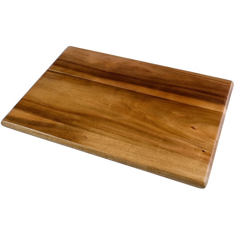 On The Table - 16" x 11" Brown Acacia Wood Large Serving Board - 550