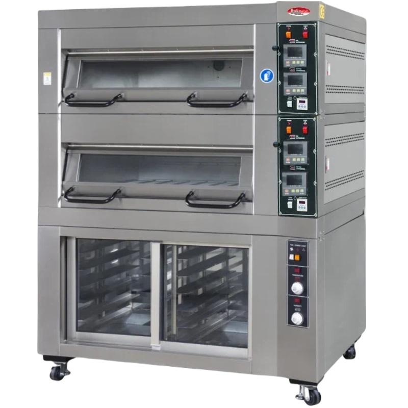 Bakemax - Single Deck One Pan Wide Floor Model Electric Artisan Stone Deck Oven - BMSD001