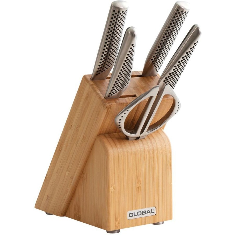 Global - Takashi 6 Pc Knife Block Set (G2, G97, GS5, GS96, GKS210) - 71G79640