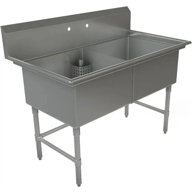 Tarrison - 54" x 30" x 0.76" Double Compartment Sink - TA-CDS224KIT