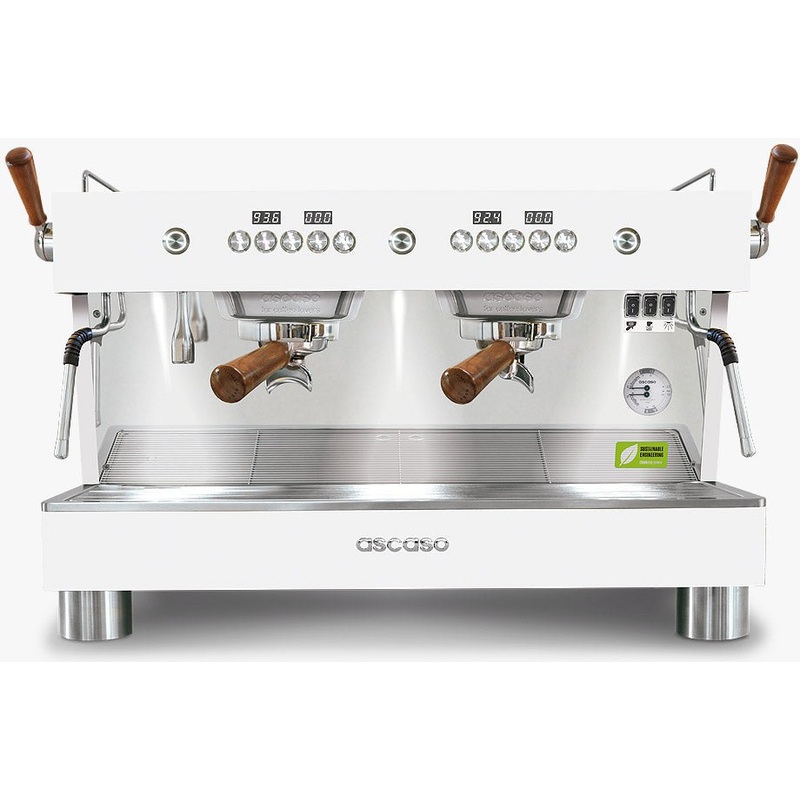 Ascaso - BARI T 1 Joy 2 Group Espresso Machine White/Wood - BT119U (Special Order Item, ETA 3-4 Weeks)
