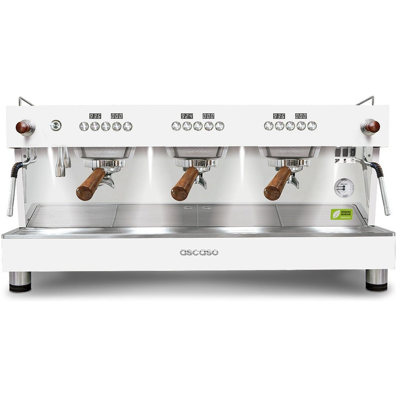 Ascaso - BARI T 1 Joy 3 Group Espresso Machine White/Wood - BT110U (Special Order Item, ETA 3-4 Weeks)
