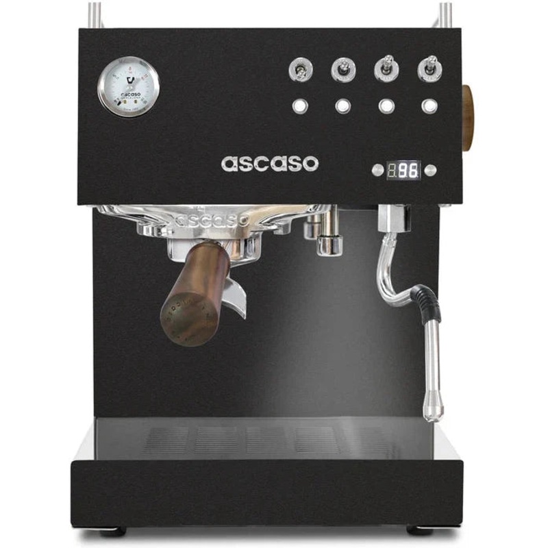 Ascaso - DUO PID Versatile Espresso Machine 120V, NEMA 5-15 Black/Wood - DU.309