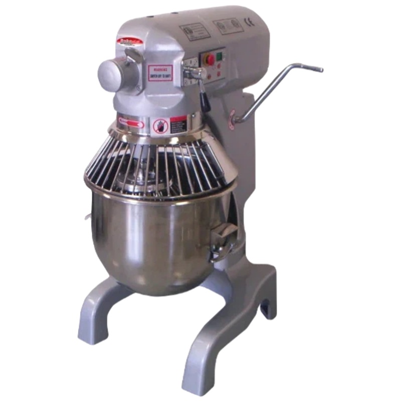 Bakemax - 20 QT 3 Speed Heavy Duty Gear Driven Countertop Planetary Mixer - BMPM020
