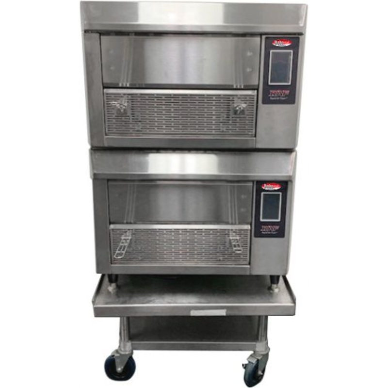 Bakemax - 240V Commercial Double Decker Greaseless Rapid Air Fryer - BMDRAF02