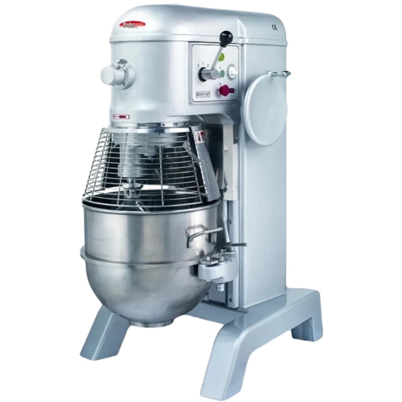 Bakemax - 60 QT 3 Speed Heavy Duty Belt Driven Countertop Planetary Mixer - BMPM60B