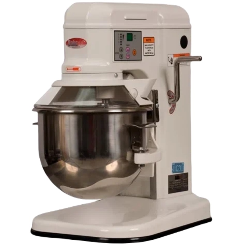 Bakemax - 7 QT 5 Speed Heavy Duty Gear Driven Countertop Planetary Mixer with Digital Control Panel - BMPM007