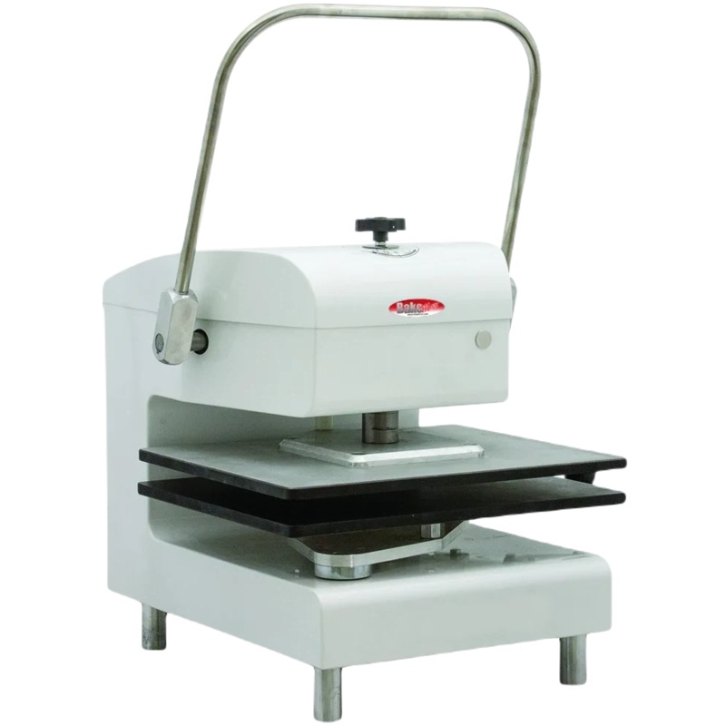 Bakemax - Stainless Steel White Countertop Commercial Powder Coat Manual Meat Press - BMDXMCPW